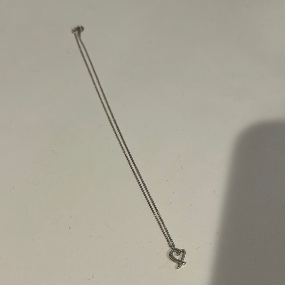 Tiffany & Co Paloma Picasso Loving Silver Heart Necklace - Picture 3 of 6